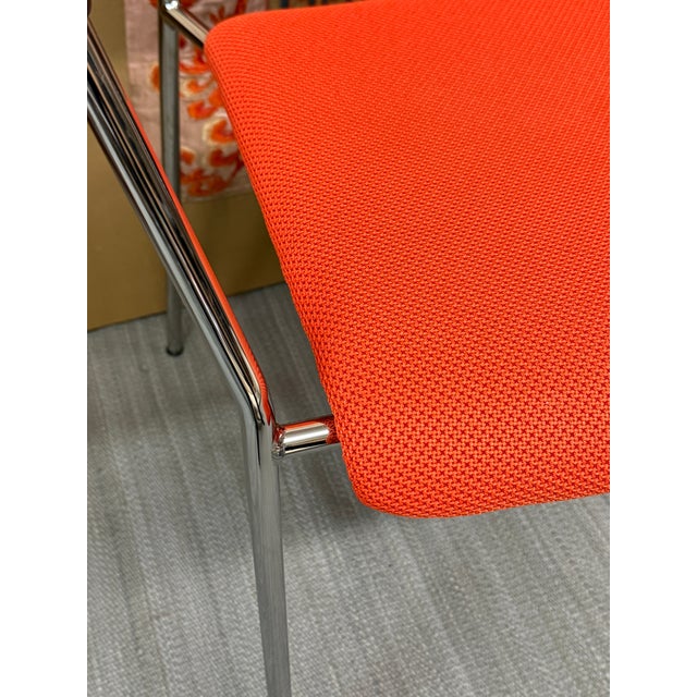Hightower Modernist Stackable Arm Chair, Orange For Sale - Image 9 of 12
