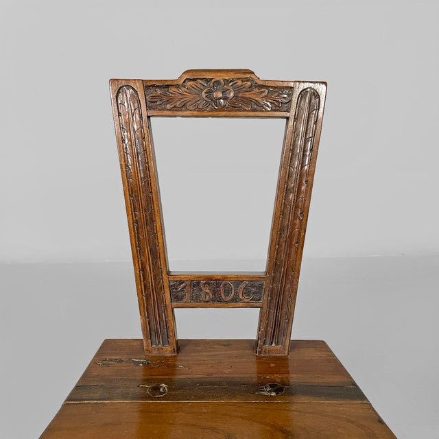 Italian 19th Century Style Chair in Wood, 1930s For Sale - Image 6 of 16