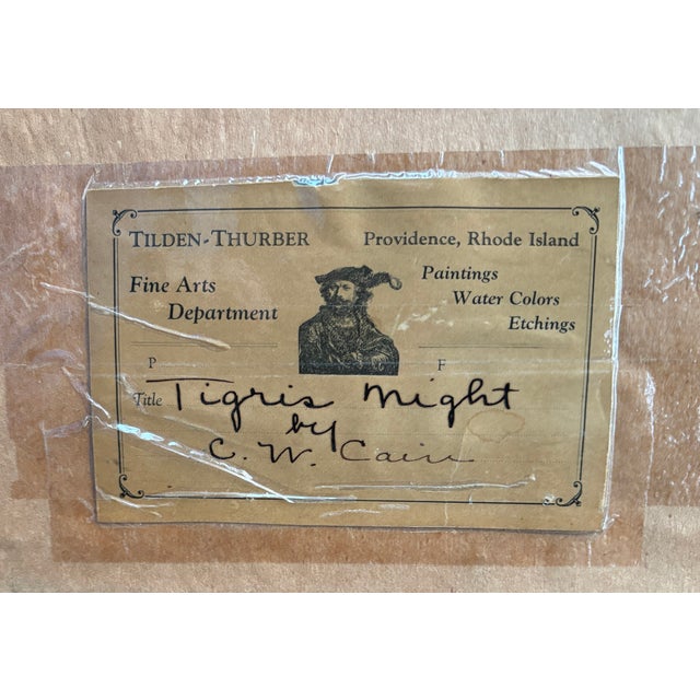 Charles William Cain, Orientalist - Tigris Night (Ezra's Tomb), Ca 1935 For Sale - Image 11 of 13