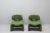 Pair of vintage Djinn armchairs, designed by Olivier Mourgue in 1965 for Airborne. Metal frame lined with foam and...