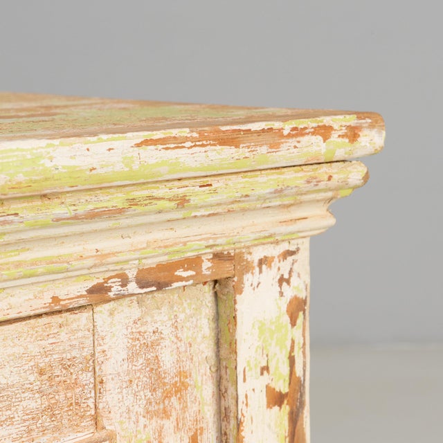 19th Century French Wood Patinated Cabinet With Wheels For Sale - Image 11 of 18