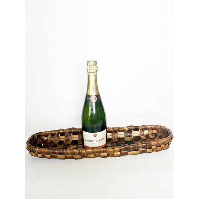 Rustic Wicker Basket, France, 20th Century For Sale - Image 3 of 12