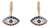 Queen Cleopatra Evil Eye Earrings, A Pair For Sale