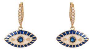 Queen Cleopatra Evil Eye Earrings, A Pair