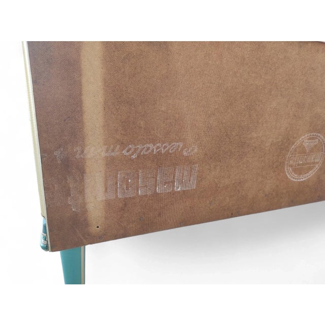 Vintage Petrol Green Two-Door Buffet Cabinet, 1950s For Sale - Image 11 of 12