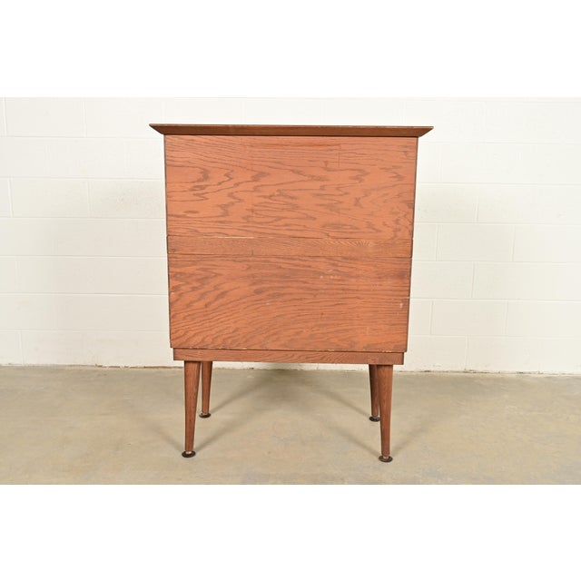 Remington Rand Style Mid-Century Modern 30-Drawer Oak Library Card Catalog, Circa 1960s For Sale - Image 15 of 16