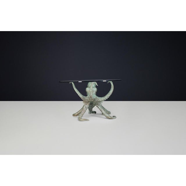 Modern Sculptural Octopus Bronze Center Dining Table, Italy, 1980s For Sale - Image 4 of 11