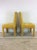 Yellow Set of 4 Post Modern Yellow Upholstered Parsons Dining Chairs For Sale - Image 8 of 12