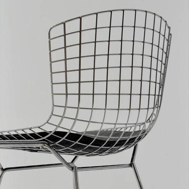 Mid-Century Wire Chrome Side Chair by Harry Bertoia, Germany, 1980s For Sale - Image 17 of 18