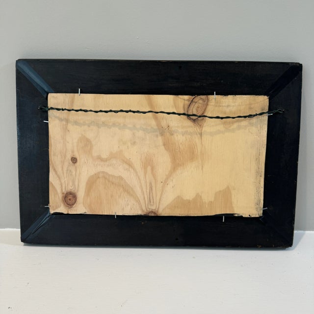 Oil on Wood Framed Painting of Lily of the Valley by Richard Udice