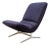 Vintage Mid Century Modern Scoop Lounge Chair in Kvadrat Fabric For Sale