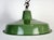 Industrial Green Enamel Factory Pendant Lamp, 1960s For Sale - Image 6 of 17