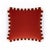 Red Bicolor Brick Velvet Cushion with Brick and White Fringes by Lo Decor For Sale - Image 8 of 8