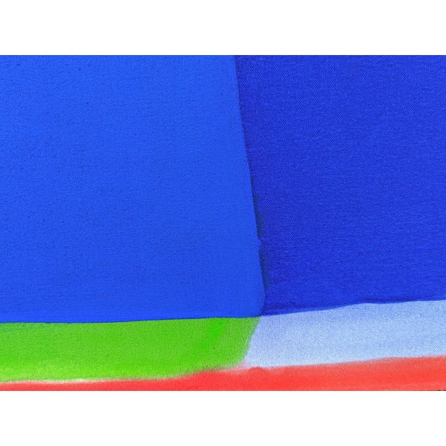 Gary Griffin "Boundary" Contemporary Blue, Pink, Green, & Red Tone Color Field Painting, 2023 For Sale - Image 11 of 11