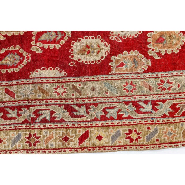 Antique Turkish Oushak Rug For Sale In New York - Image 6 of 8
