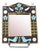 Vintage Ceramic Wall Mirror by Mithé Espelt, 1970s For Sale