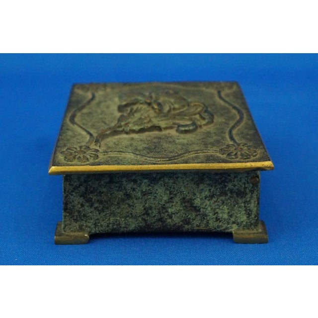 Metal Vintage Danish Bronze Cigarette Box by Aedel Malm, 1920s For Sale - Image 7 of 18