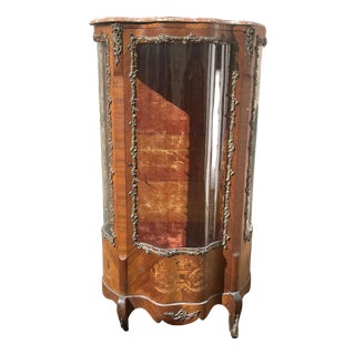 French Louis XV Style Display Case, 19th Century For Sale