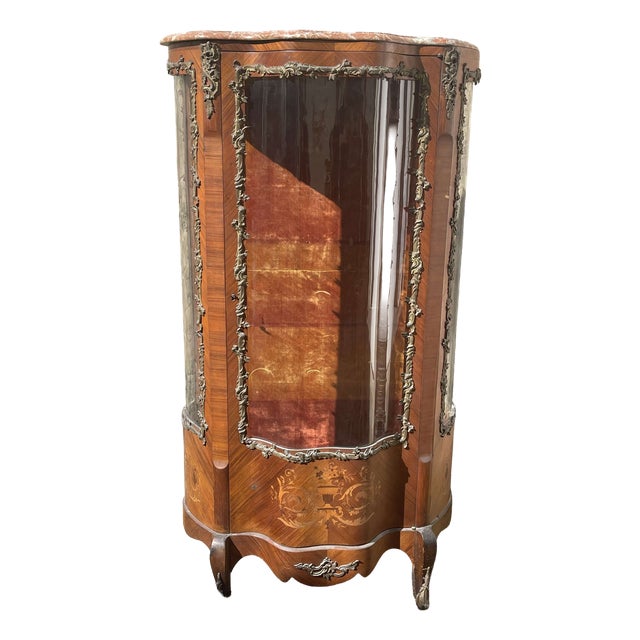 French Louis XV Style Display Case, 19th Century For Sale