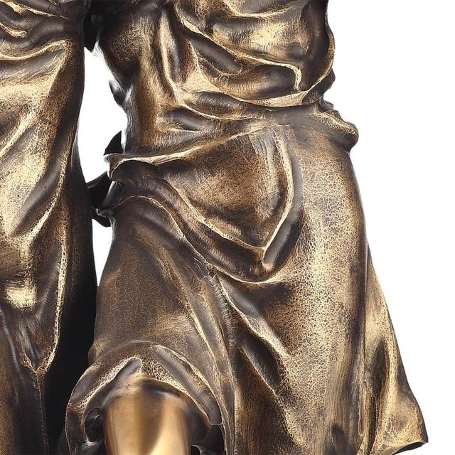 Tarantella Dancer, Bronze on Marble Base For Sale - Image 3 of 5
