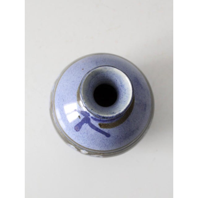 Vintage Handmade Studio Pottery Vase For Sale - Image 12 of 12