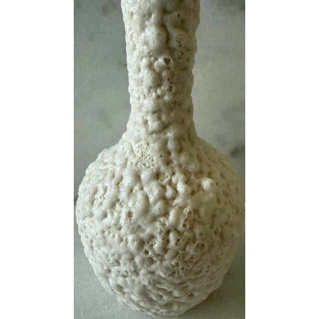 Royal Haeger Vintage Royal Haeger White Lava Glaze Bud Vase For Sale - Image 4 of 7