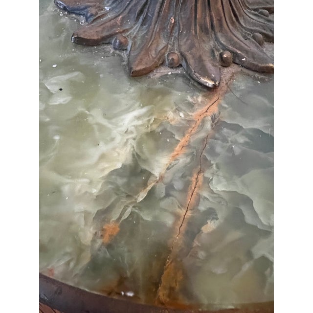 Brass 1920s Rembrandt Signed Floor Lamp With Marble Base For Sale - Image 8 of 11