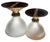 Pair Holophane Fluted Flushmounts on Old Embossed Brass Holders, Original Patina Circa 1920 For Sale - Image 4 of 6