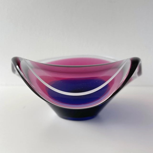 1950s Paul Kedelv Coquille Flygsfors Art Glass Decorative