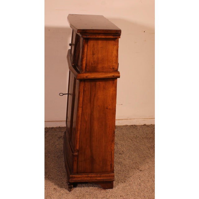 16th Century Renaissance Italian Oratory in Blond Walnut with Inlays For Sale - Image 11 of 15