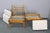 Wood Hunting Chairs and Ottoman attributed to Uno and Östen Kristiansson, 1950s, Set of 3 For Sale - Image 7 of 13