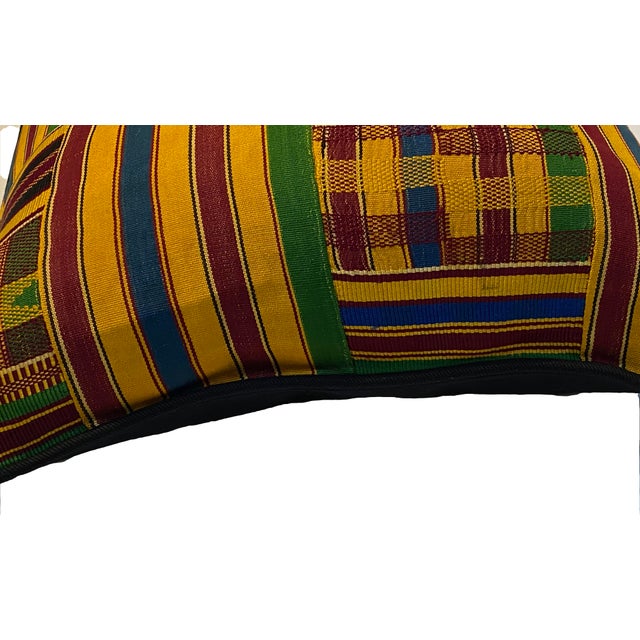 Vintage African Design Sherma Turkish Cotton Pillow For Sale - Image 4 of 8