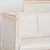 Gustavian (Swedish) Early 19th Century White Swedish Gustavian Bench Settee With Egg and Dart Carving For Sale - Image 3 of 13