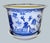 Chinoiserie Vintage Blue and White Chinoiserie Planter W/Tray For Sale - Image 3 of 10