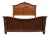 Kevin Charles Cherry Contemporary Traditional Empire Style King Size Bed For Sale