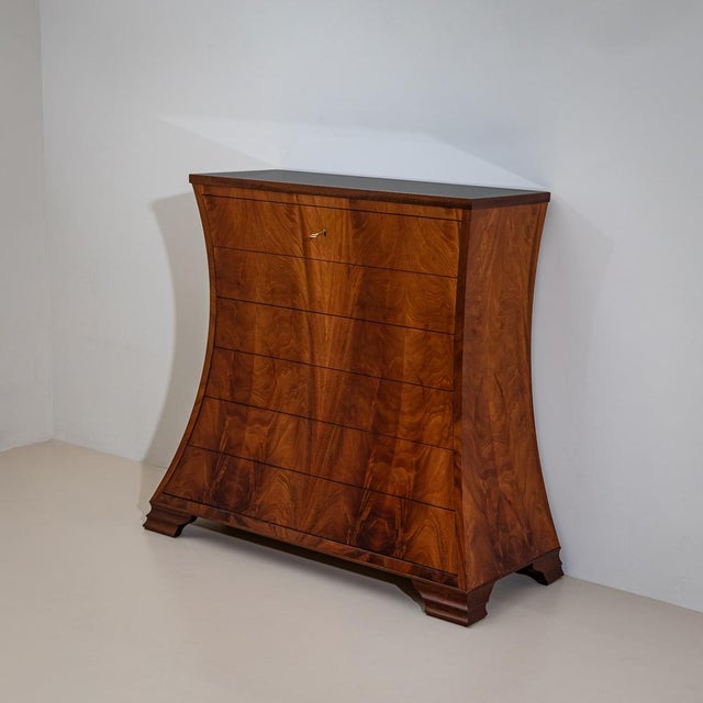Modern Italian Chest of Drawers in Trapezoidal Form, 1990s For Sale - Image 4 of 11