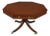 Regency Style Mahogany Leather Top Octagonal Pedestal Table For Sale