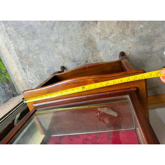 Antique Show Case Display Cabinet For Sale - Image 13 of 18