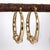 Animal Inspired Estate Hoop Earrings in 14k Solid Gold| Latch Back Closure, 31mm For Sale In Columbus - Image 6 of 7