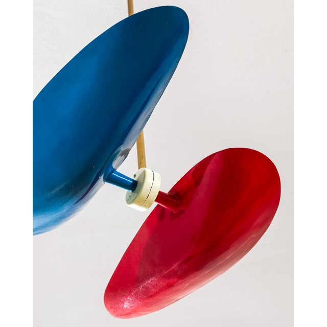 Mid-Century Modern Pendant Lamp attributed to Giuseppe Ostuni for Oluce, 1950s For Sale - Image 3 of 6