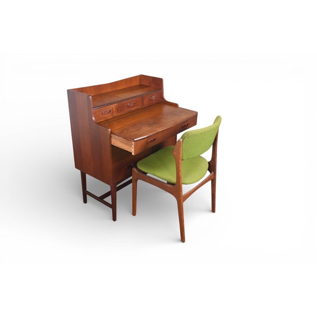 Mid 20th Century Secretary Desk / Vanity in Teak For Sale - Image 16 of 17