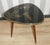 1950s Cocktail Table Black Glass Top Gold Asia Kidney Table, 1950s For Sale - Image 5 of 11