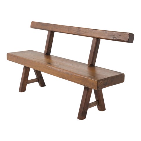 Brutalist Bench from Mobichalet, 1950s For Sale