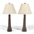 The lamps by Gordon and Jane Martz are noteworthy for their subtle shaped and refined forms with elegant glazes and...