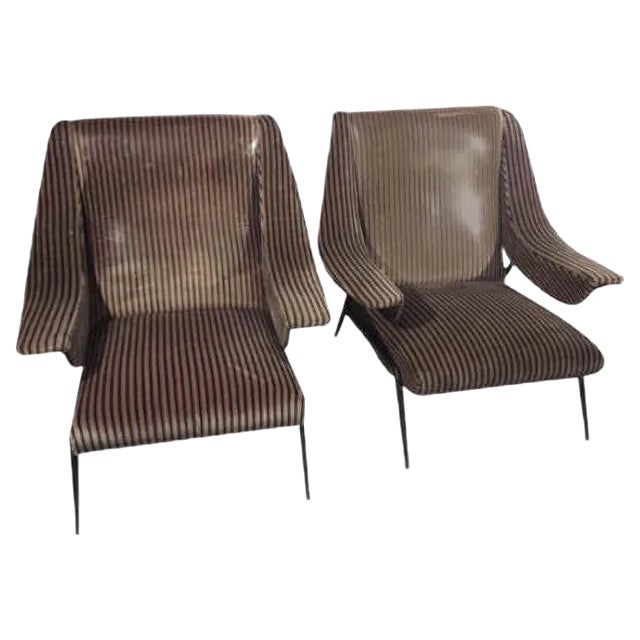 Set of Mid-Century Lounge Chairs For Sale