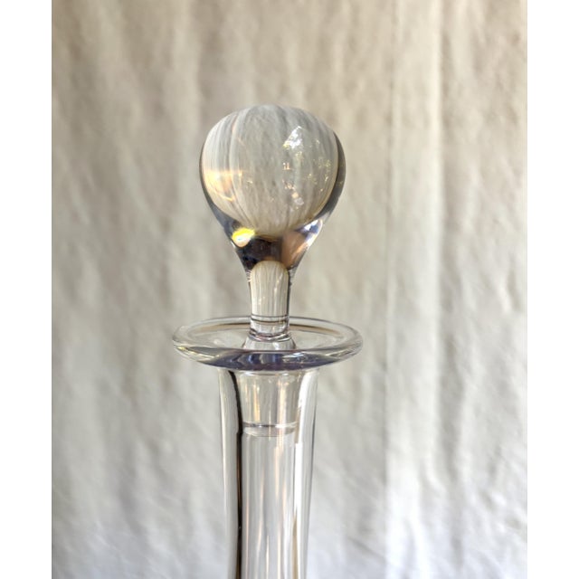 Baccarat Late 20th Century Mid Century Modern Clean-Lined and Classic Baccarat 'Montaigne' Decanter For Sale - Image 4 of 6