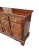 Vintage Cherry Wood Sideboard With Brass Handles and Pulls Linned Drawers For Sale - Image 4 of 12