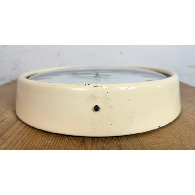 Vintage Beige School Wall Clock from Van Doorn, 1960s For Sale - Image 10 of 18