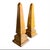 Vintage Decorative Metal Obelisks, 1970, Set of 2 For Sale - Image 6 of 6