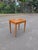 Brown Vintage Leather Top Side Table For Sale - Image 8 of 8